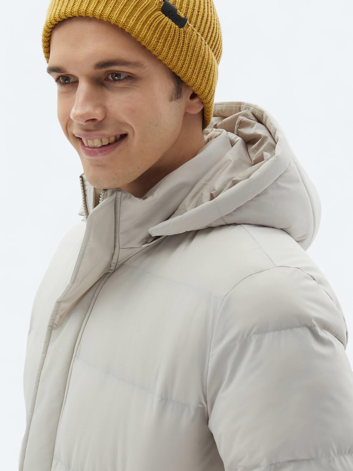 Taş Regular Fit Casual Dokuma Mont