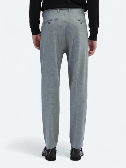 Gri Dokuma Carrot Fit Casual Pantolon