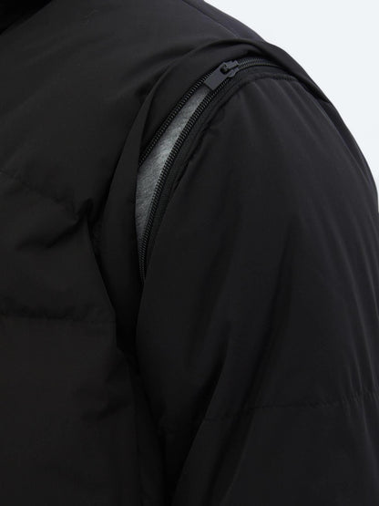 Siyah Regular Fit Casual Dokuma Mont