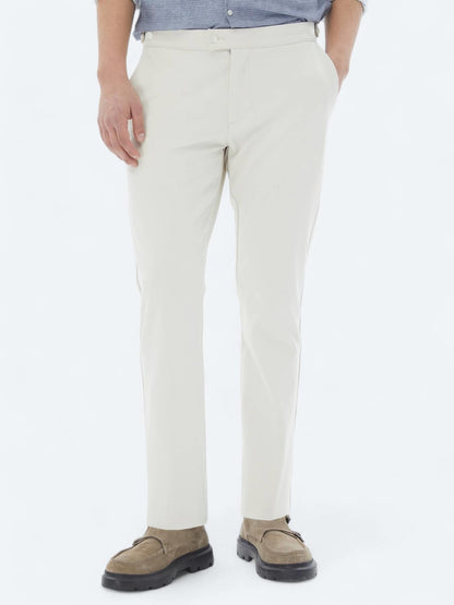 Bej Dokuma Loose Fit Casual Pantolon