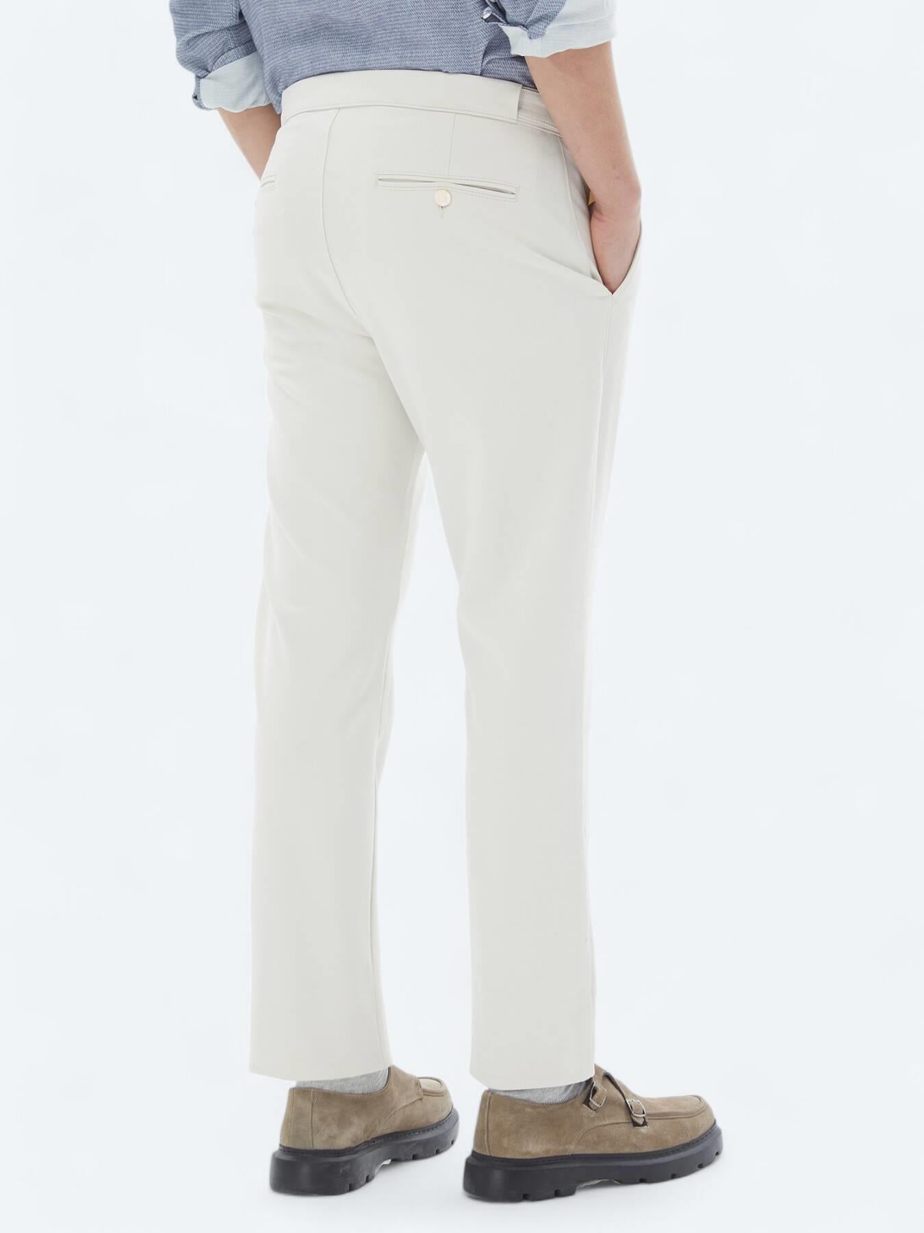 Bej Dokuma Loose Fit Casual Pantolon