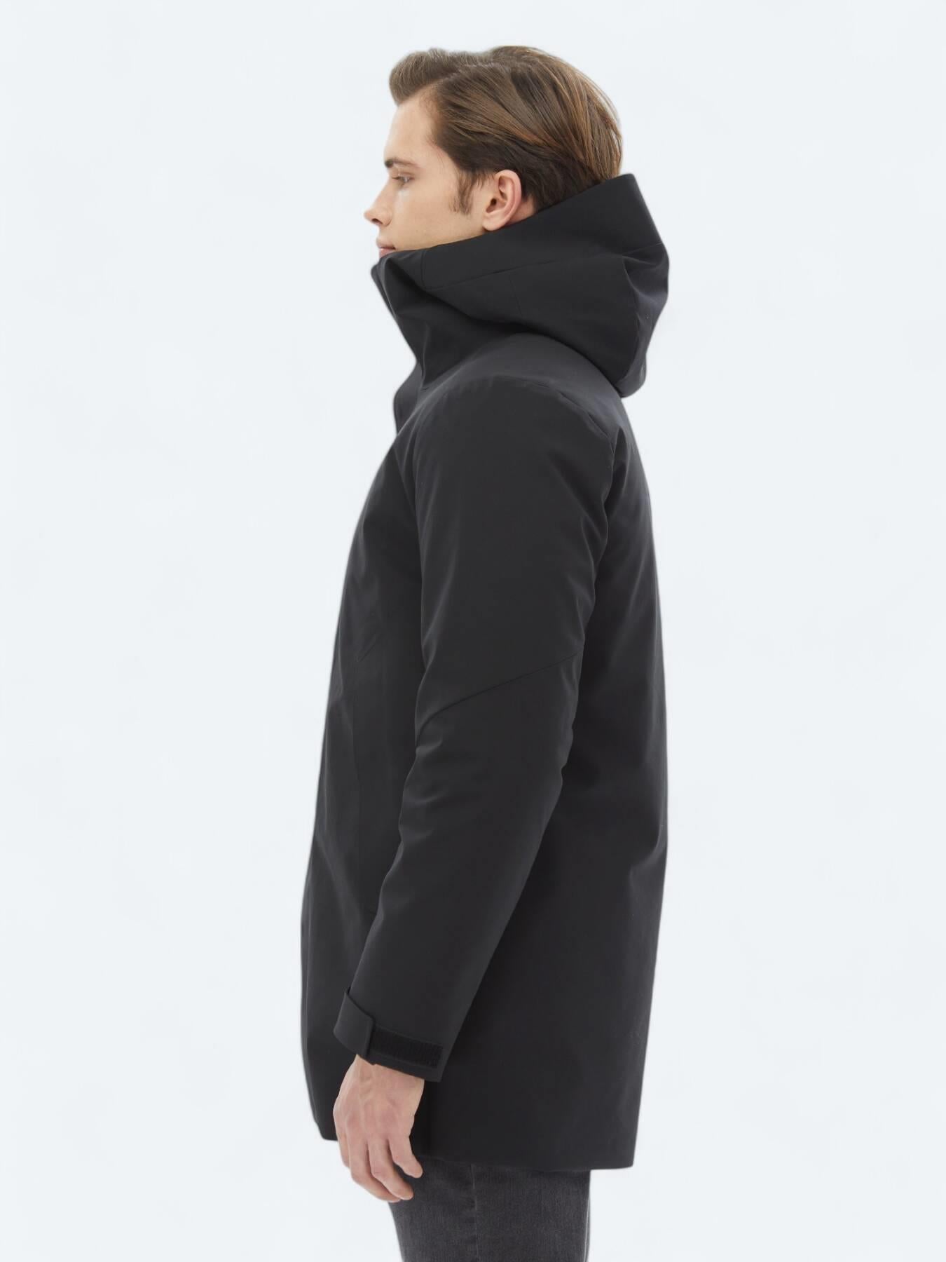 Siyah Regular Fit Kelebek Yaka Casual Dokuma Kaban