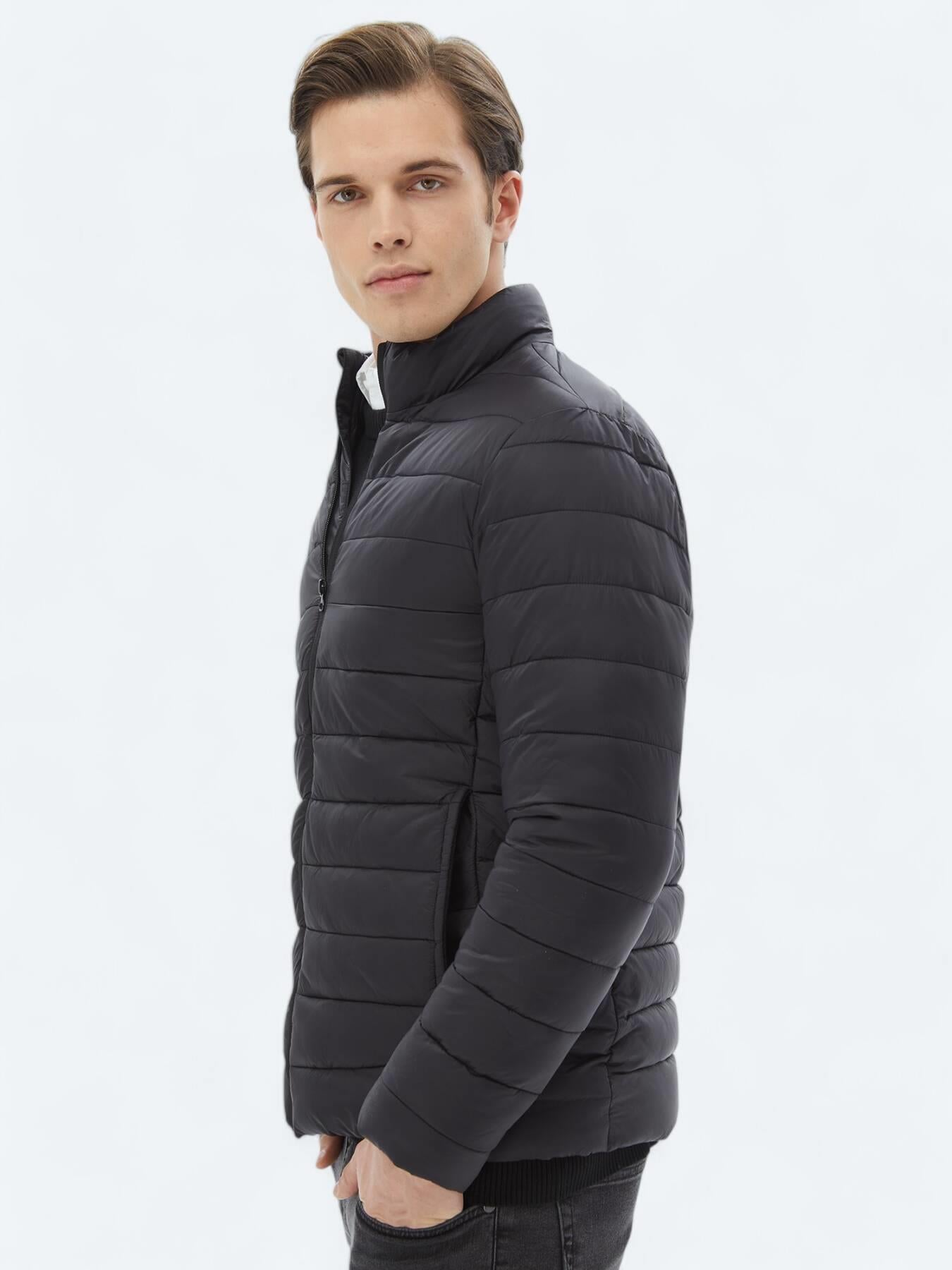 Siyah Regular Fit Kelebek Yaka Casual Dokuma Kaban