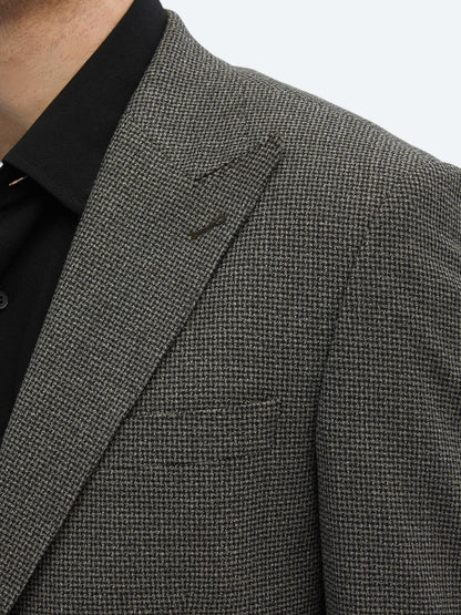 Vizon Desenli Modern Fit Ceket
