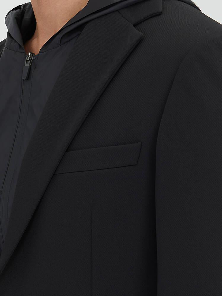 Siyah Düz Modern Fit Örme Ceket