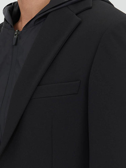 Siyah Düz Modern Fit Örme Ceket