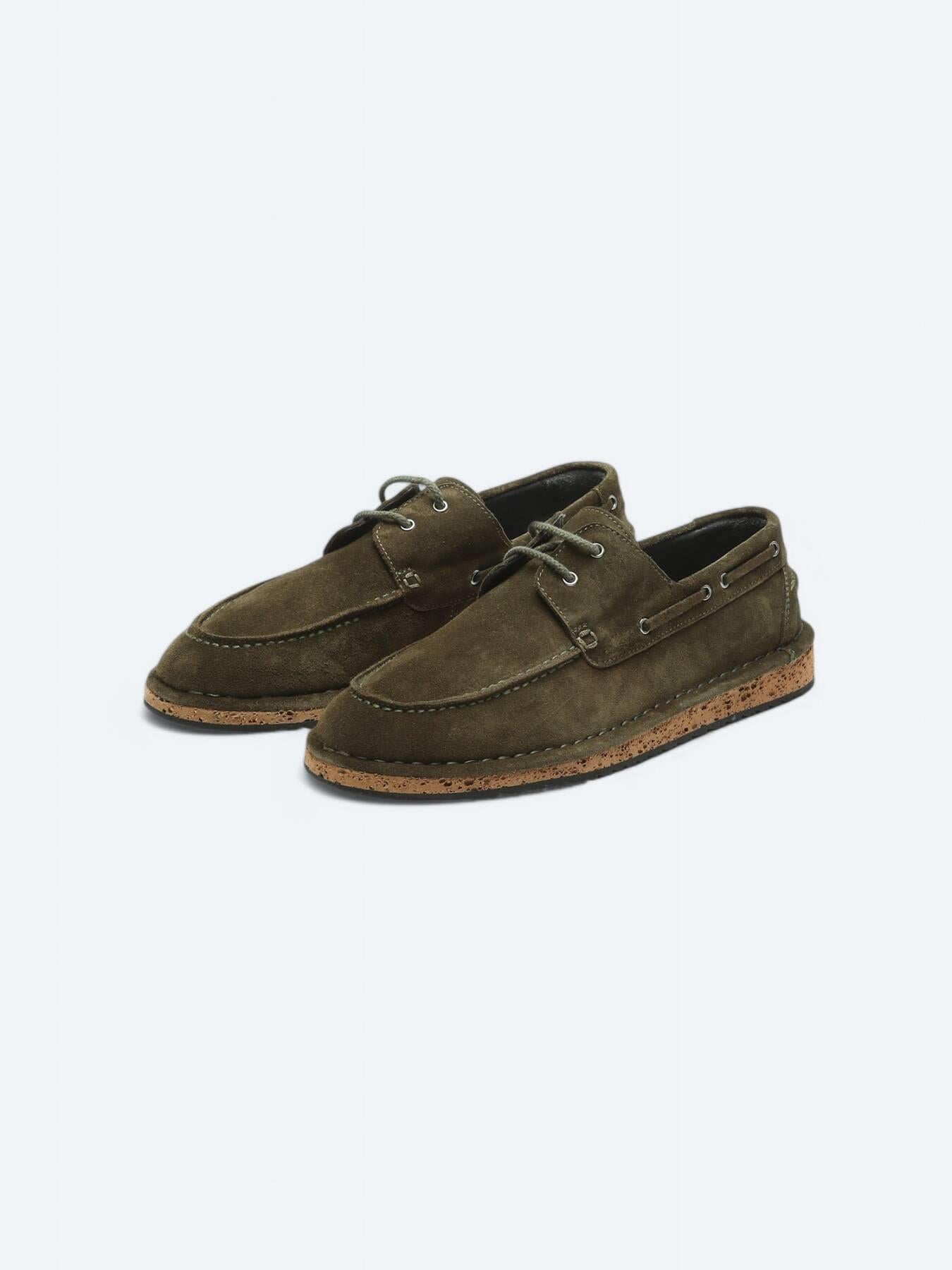 Haki Süet Smart Casual Ayakkabı