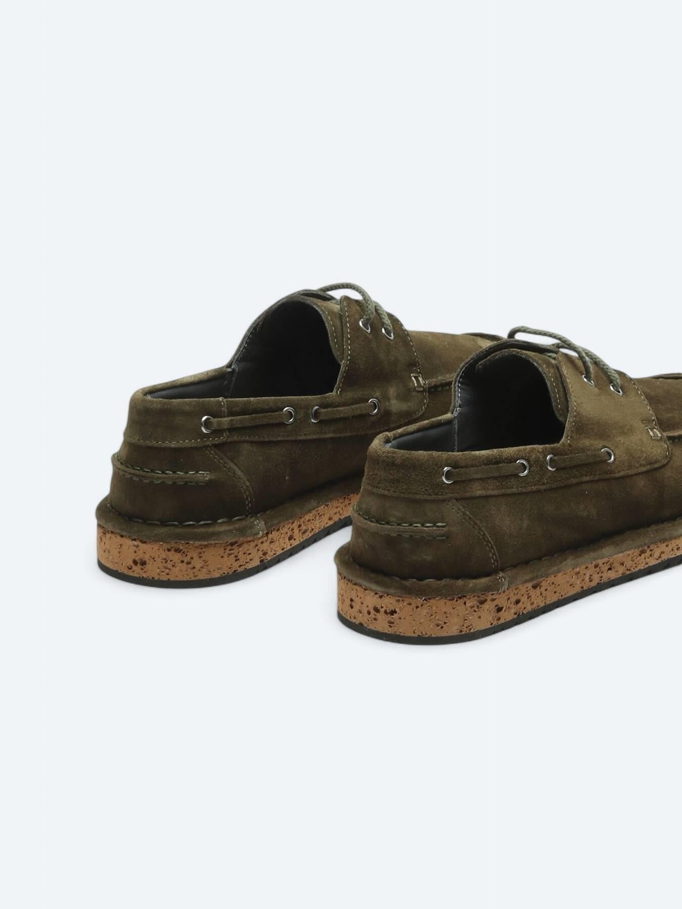 Haki Süet Smart Casual Ayakkabı