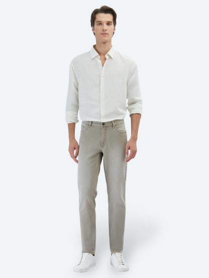Vizon Slim Fit Denim Pamuk Karışımlı Pantolon
