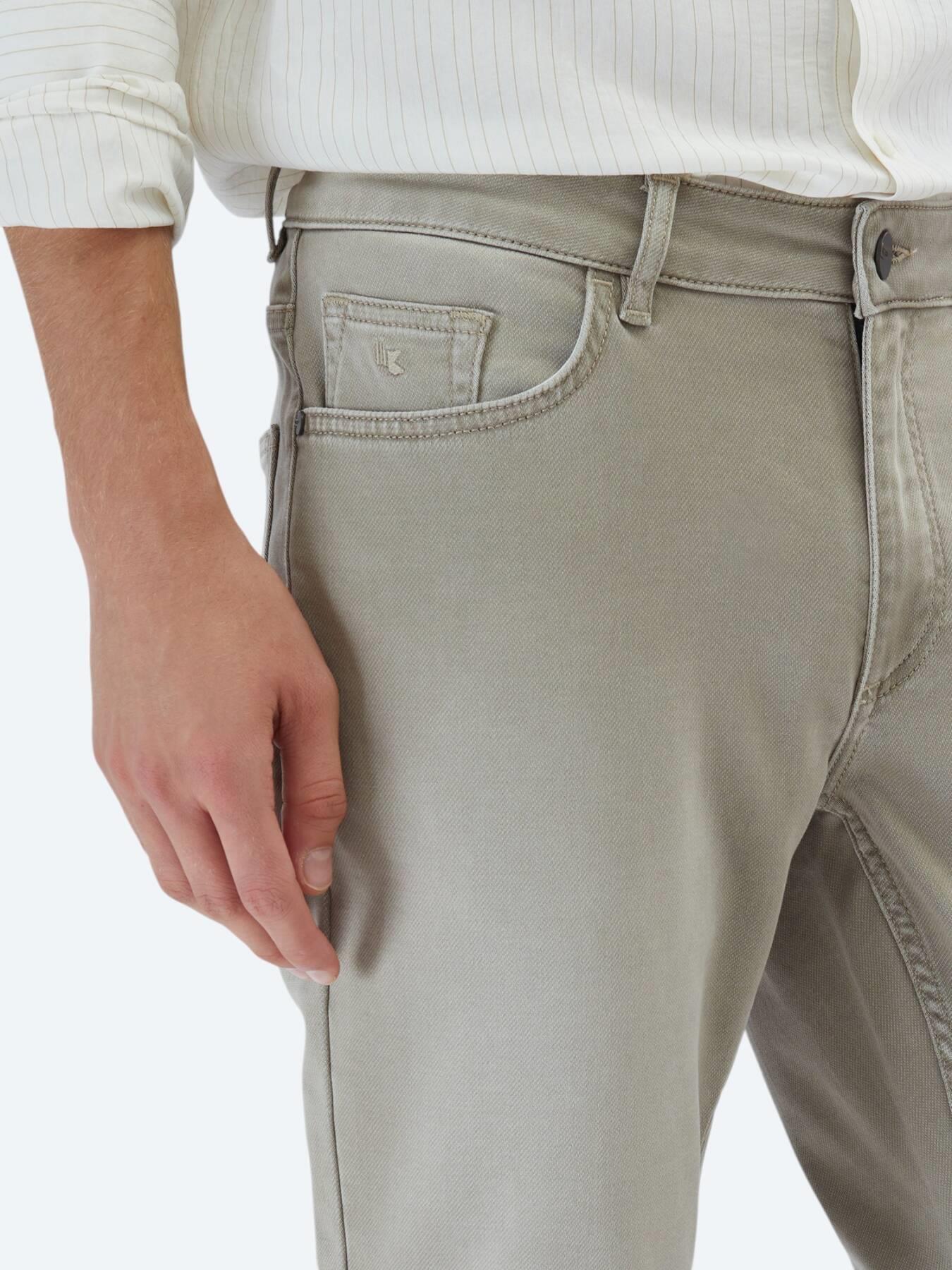 Vizon Slim Fit Denim Pamuk Karışımlı Pantolon