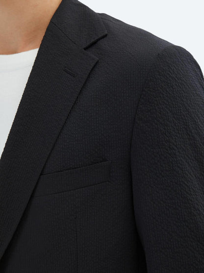 Siyah Desenli Modern Fit Takım Elbise