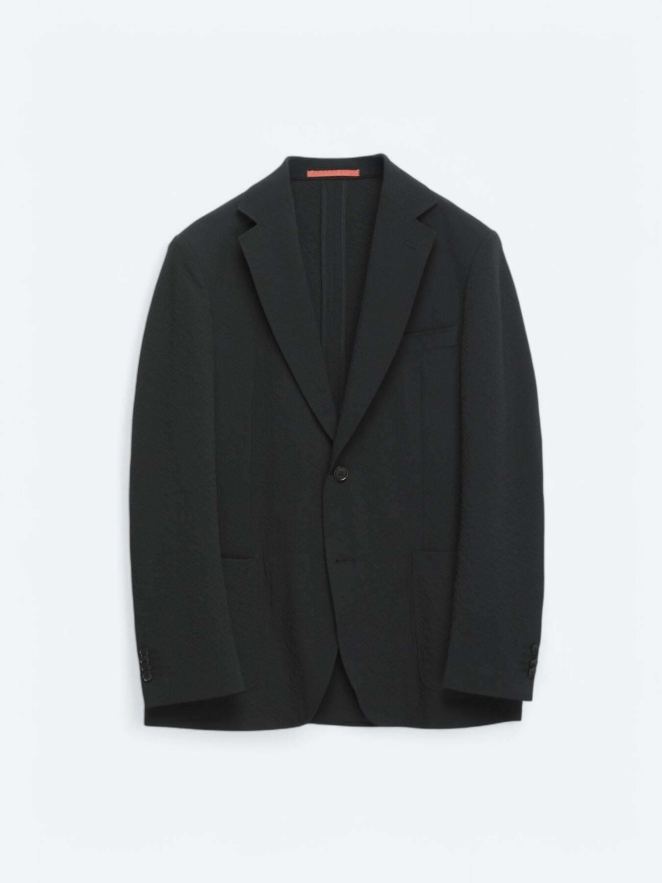 Siyah Desenli Modern Fit Takım Elbise