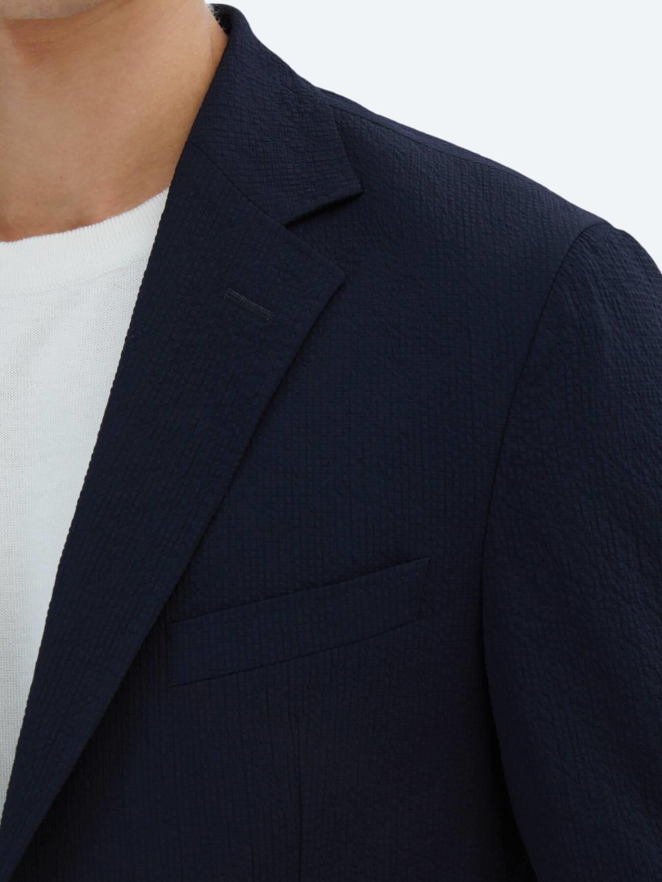 Lacivert Desenli Modern Fit Takım Elbise