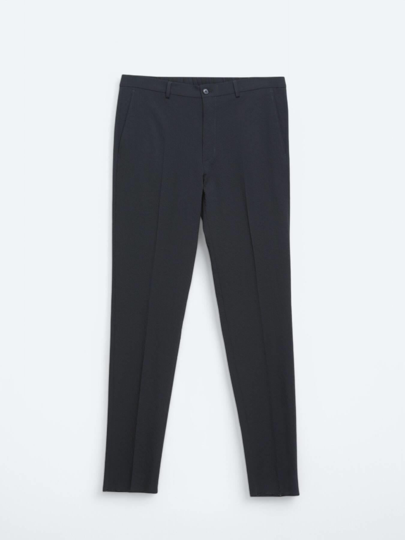 Lacivert Desenli Modern Fit Takım Elbise