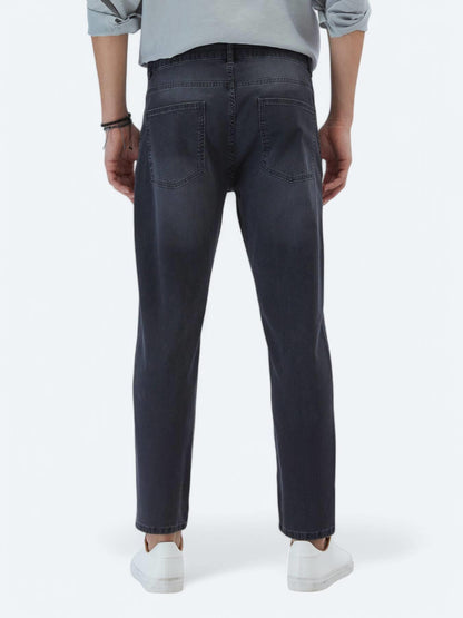 Antrasit Slim Fit Denim Pamuk Karışımlı Pantolon