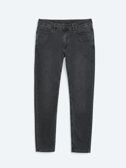 Antrasit Slim Fit Denim Pamuk Karışımlı Pantolon