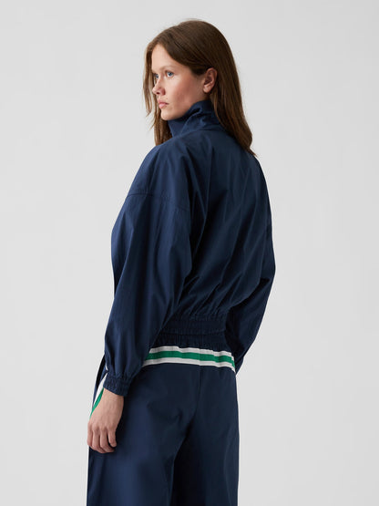 Lacivert Gap × Malbon Textured Poplin Rüzgarlık