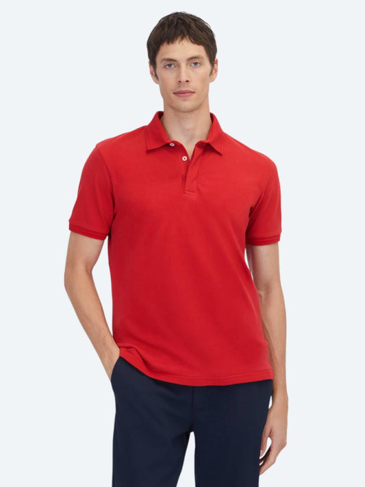 Kırmızı Düz %100 Pamuk T-shirt
