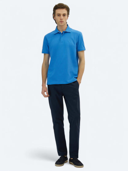 Saks Düz %100 Pamuk T-shirt