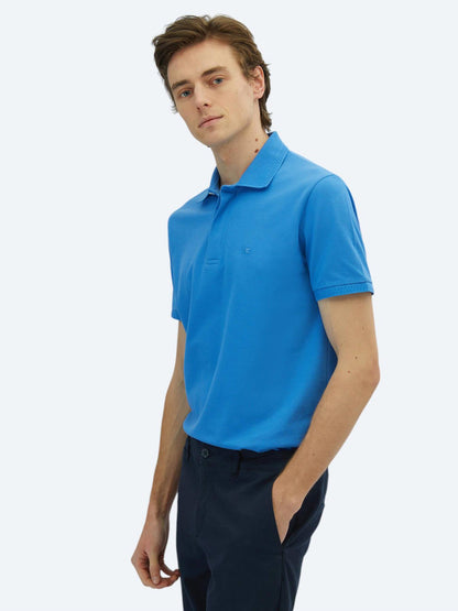 Saks Düz %100 Pamuk T-shirt