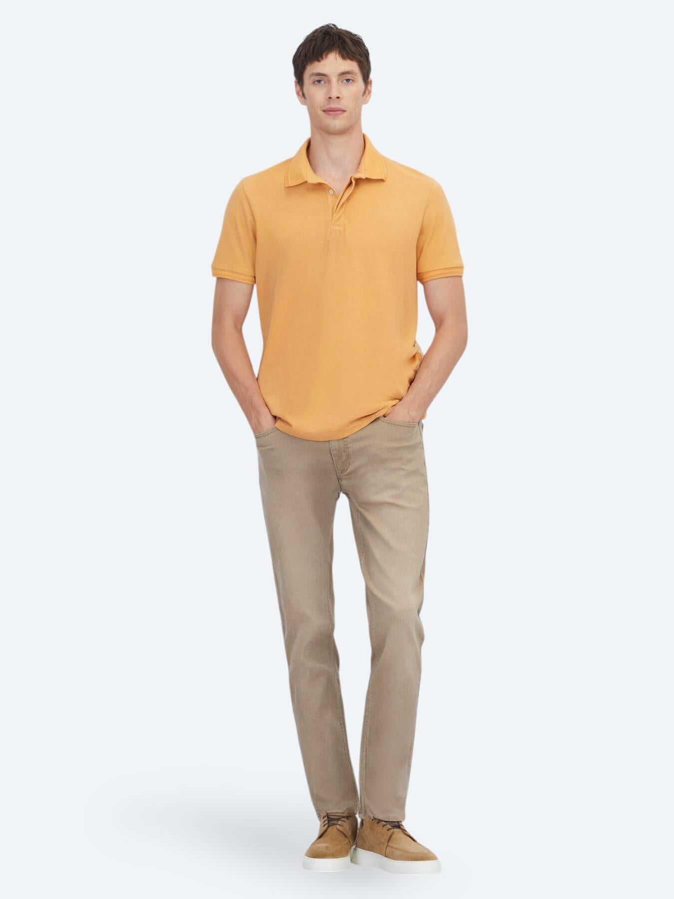 Safran Düz %100 Pamuk T-shirt