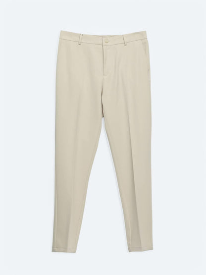 Ekru Dokuma Jogging Fit Casual Pantolon