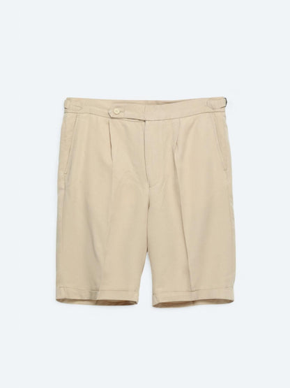 Deve Tüyü Dokuma Carrot Fit Casual Bermuda