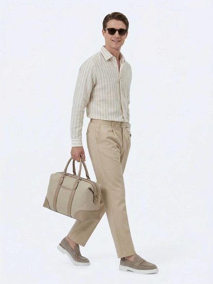 Deve Tüyü Dokuma Loose Fit Casual Pantolon
