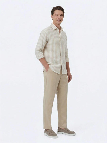 Deve Tüyü Dokuma Loose Fit Casual Pantolon