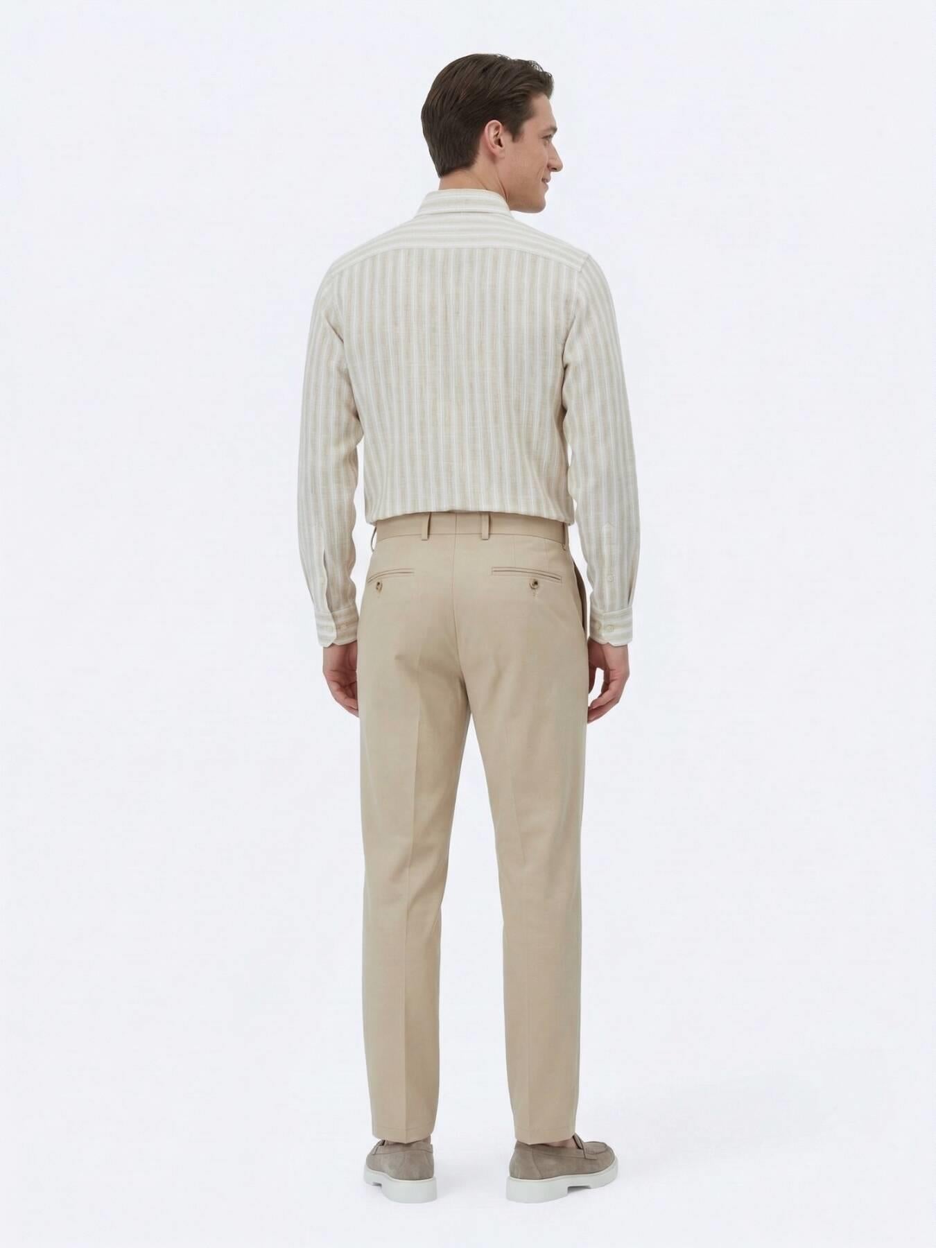 Deve Tüyü Dokuma Loose Fit Casual Pantolon