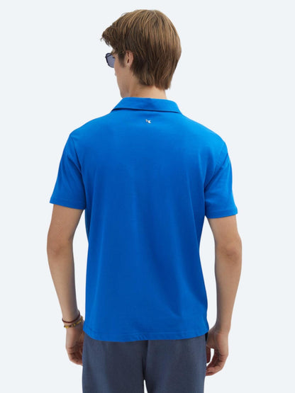 Saks Düz Polo Yaka %100 Pamuk T-shirt