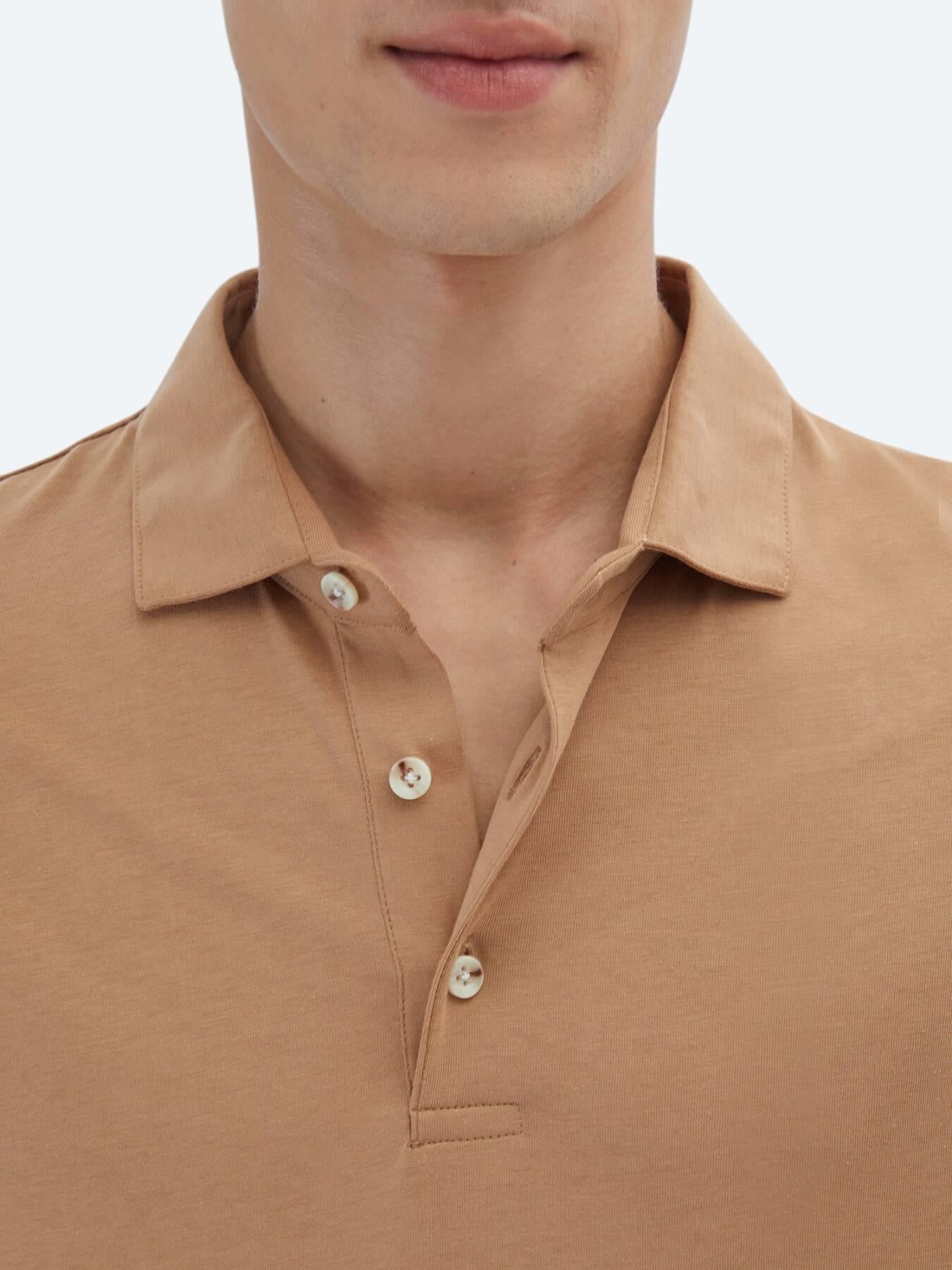 Vizon Düz Polo Yaka %100 Pamuk T-shirt