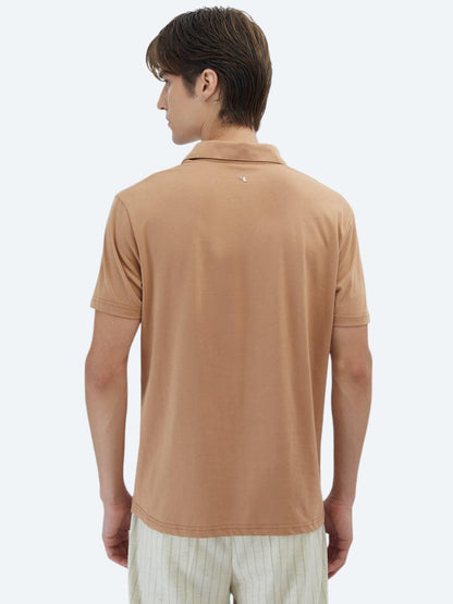 Vizon Düz Polo Yaka %100 Pamuk T-shirt
