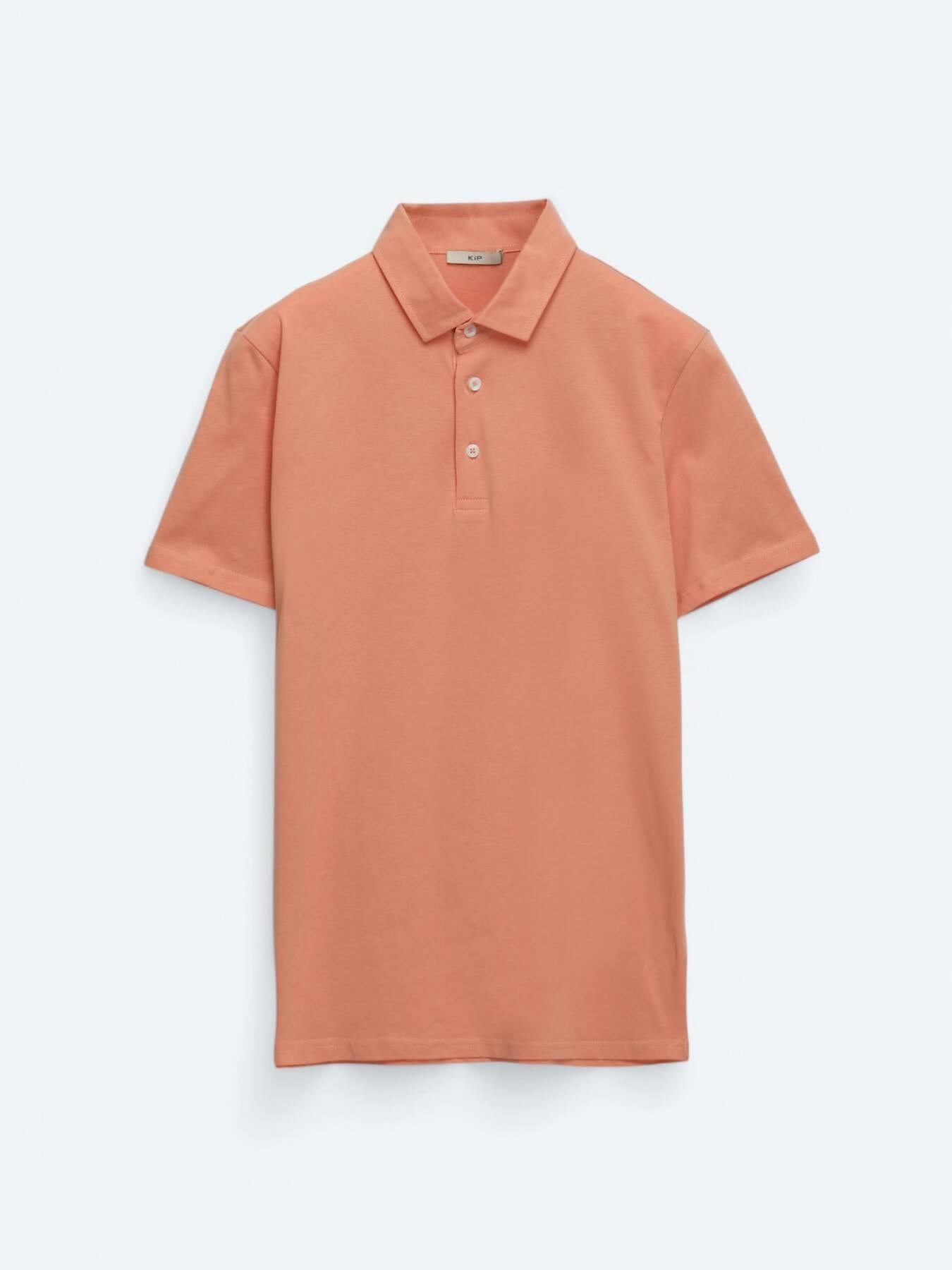 Somon Düz Polo Yaka %100 Pamuk T-shirt