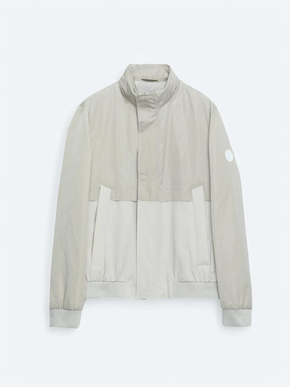 Bej Regular Fit Gizli Kapüşon Casual Dokuma Mont