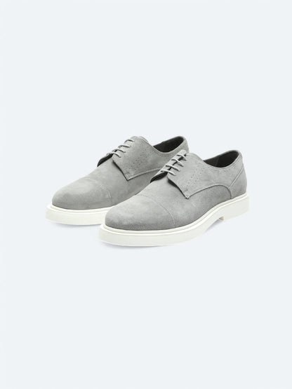 Gri Süet Smart Casual Ayakkabı