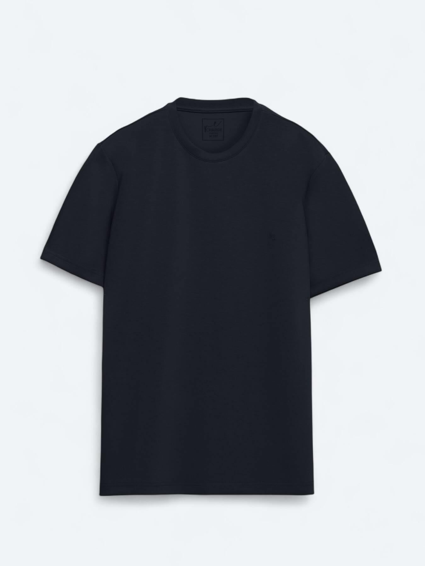 Lacivert Düz T-shirt