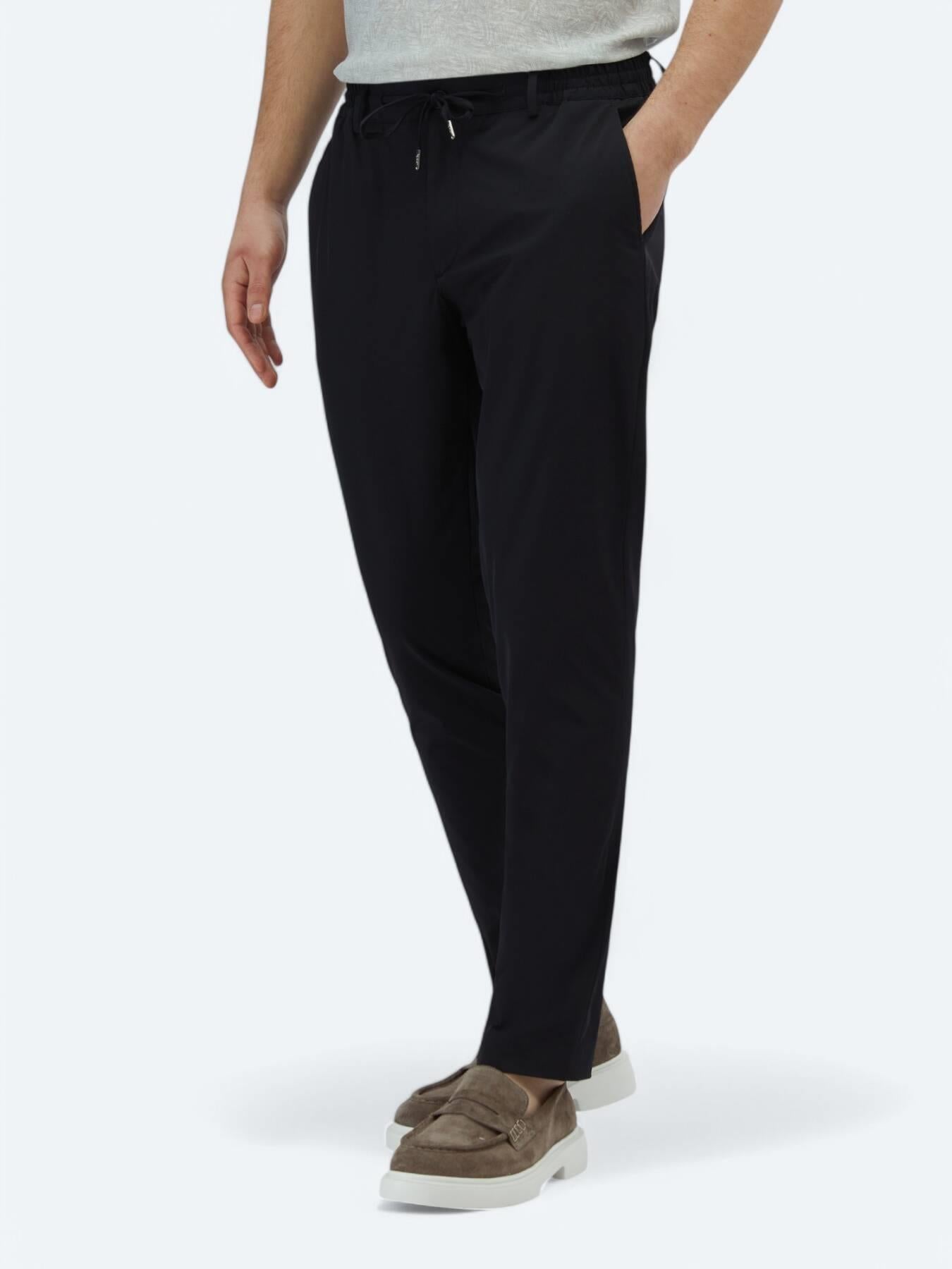 Lacivert Dokuma Jogging Fit Casual Pantolon