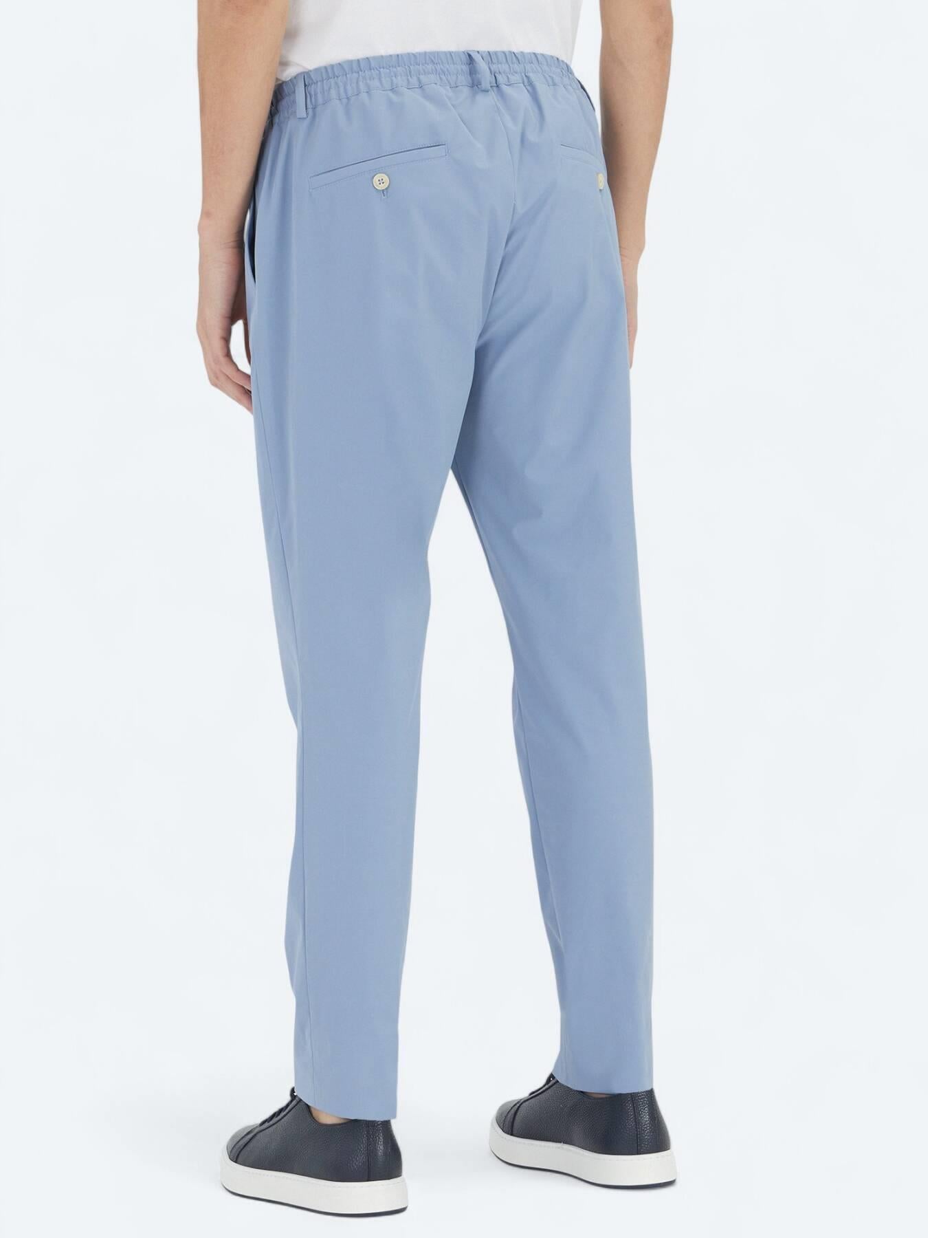 Mavi Düz Dokuma Jogging Fit Casual Pantolon