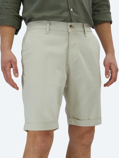 Taş Düz Dokuma Slim Fit Casual Pamuk Karışımlı Bermuda