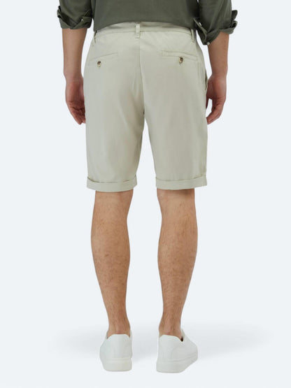 Taş Düz Dokuma Slim Fit Casual Pamuk Karışımlı Bermuda