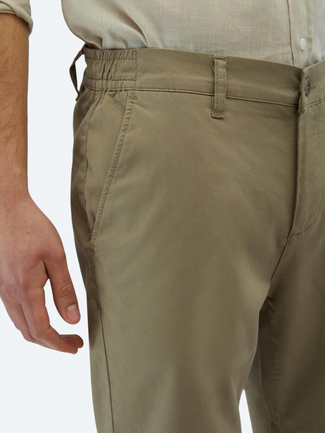 Vizon Düz Dokuma Slim Fit Casual Pamuk Karışımlı Bermuda