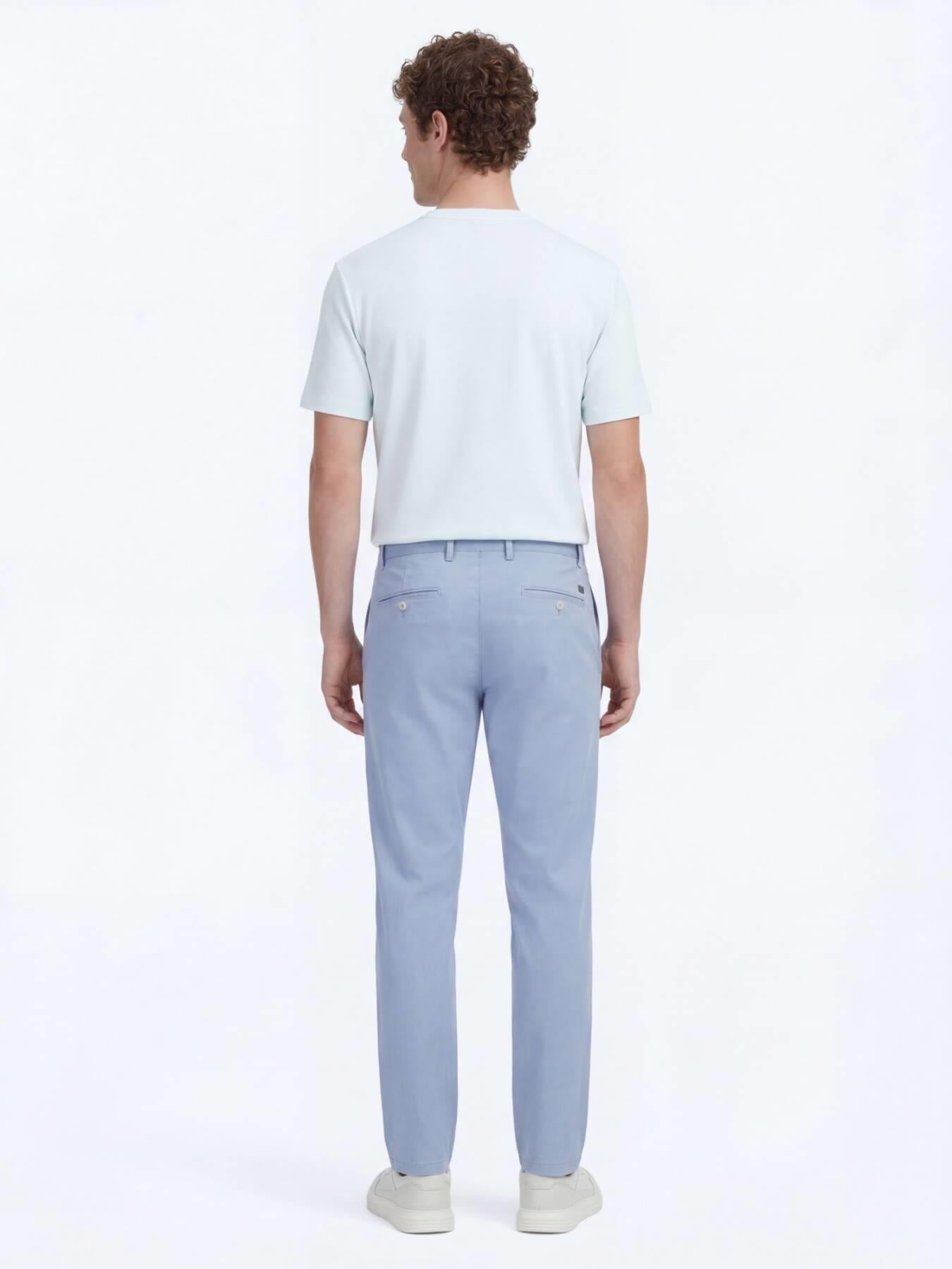 Mavi Dokuma Jogging Fit Casual Pamuk Karışımlı Pantolon