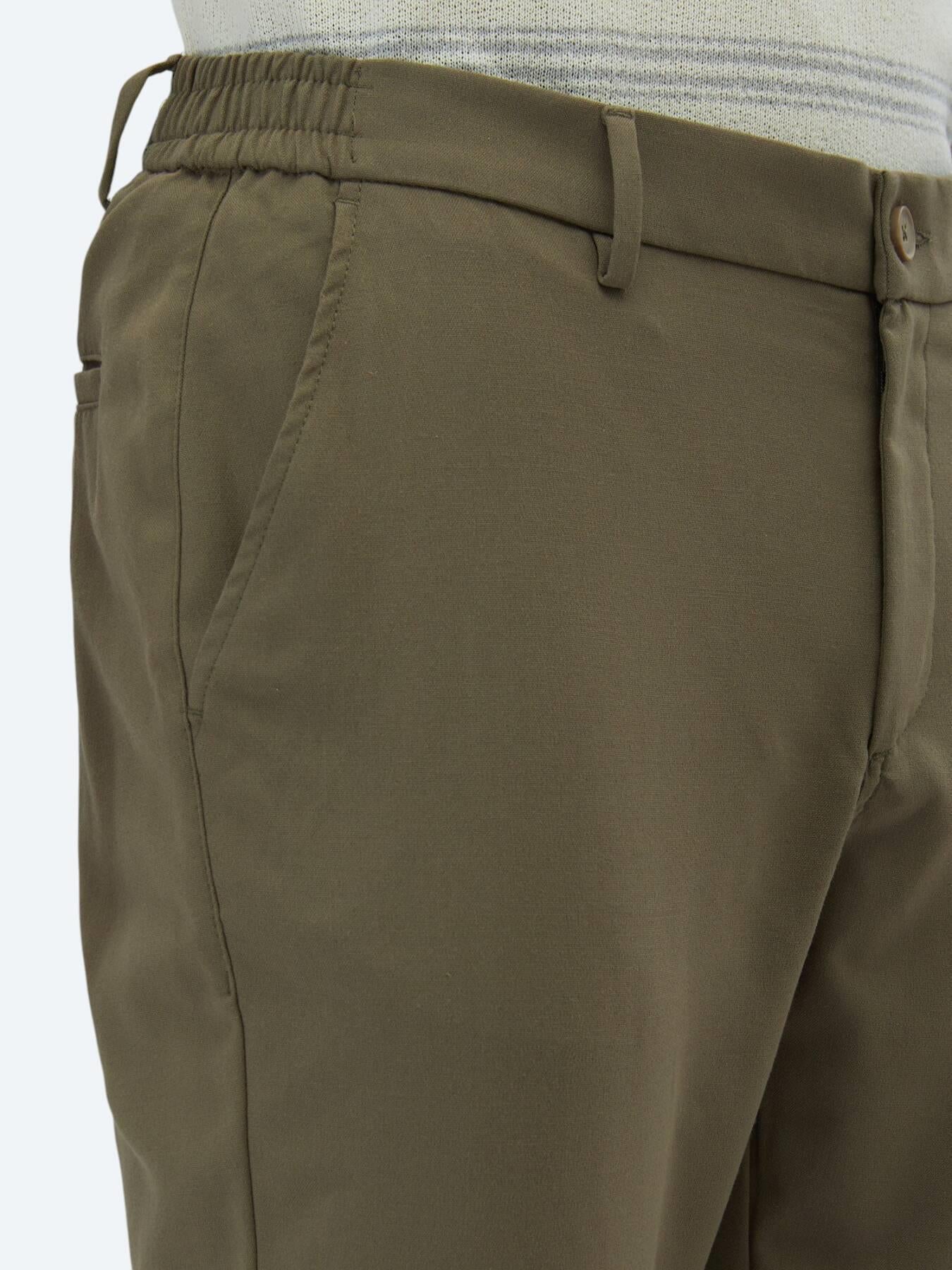 Haki Dokuma Jogging Fit Casual Pantolon