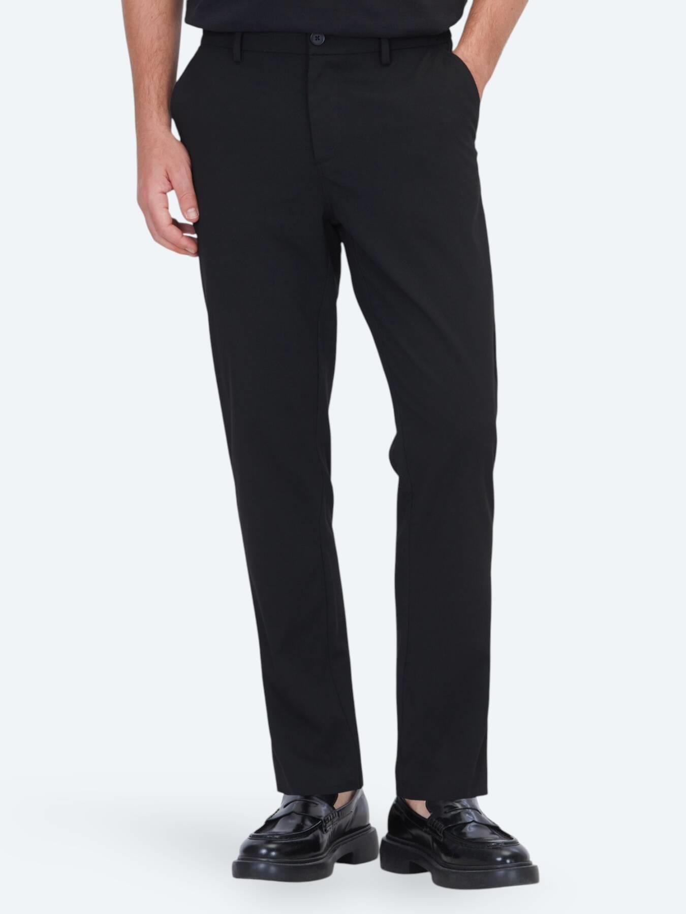 Siyah Dokuma Jogging Fit Casual Pantolon
