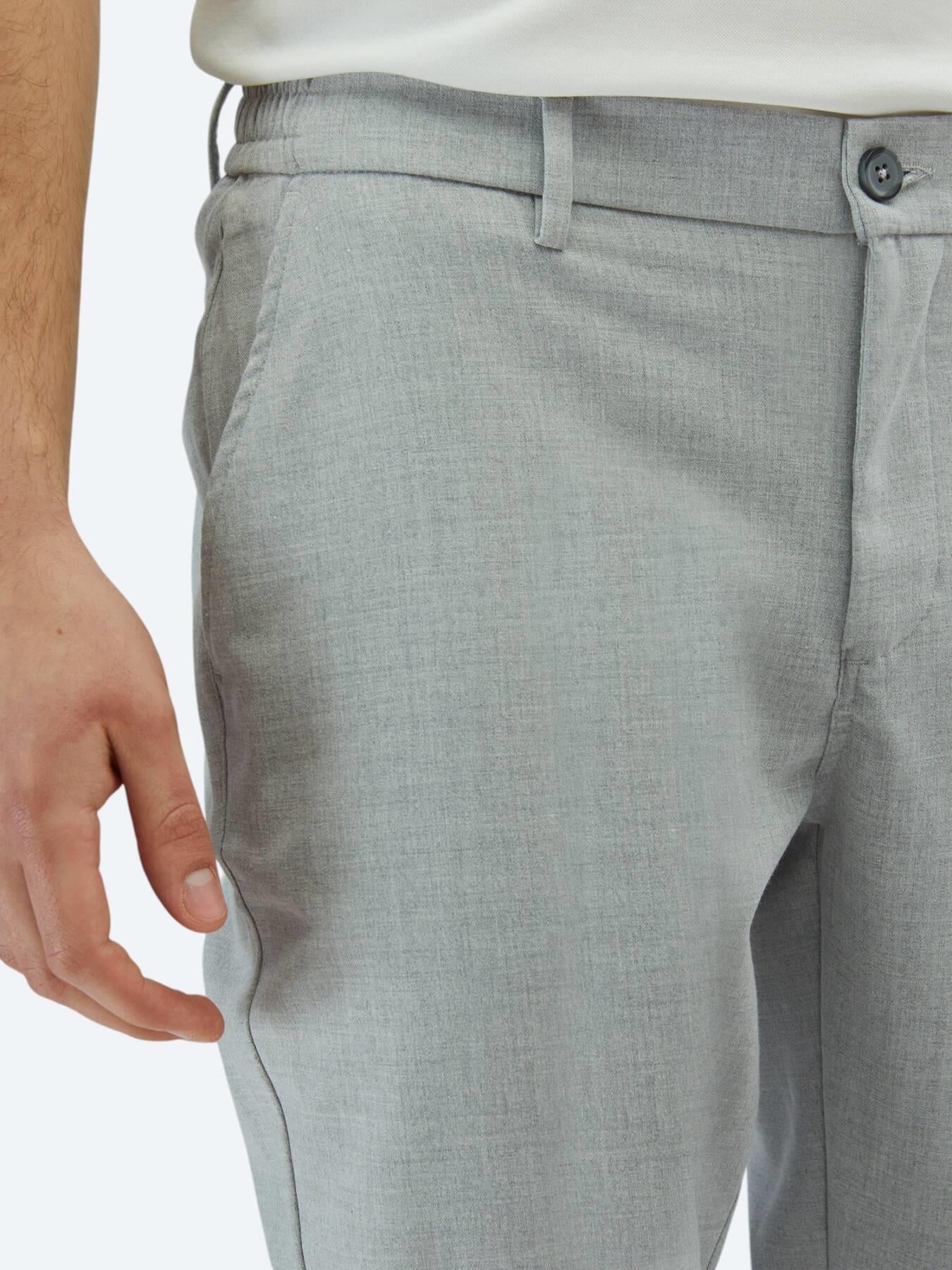 Gri Dokuma Jogging Fit Casual Pantolon
