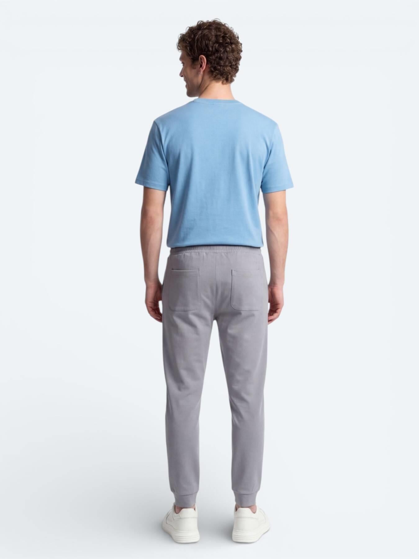 Mavi Düz T-shirt