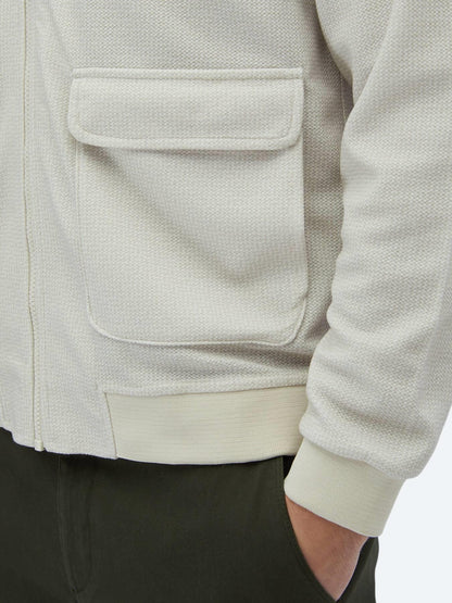 Bej Regular Fit Casual Örme Mont