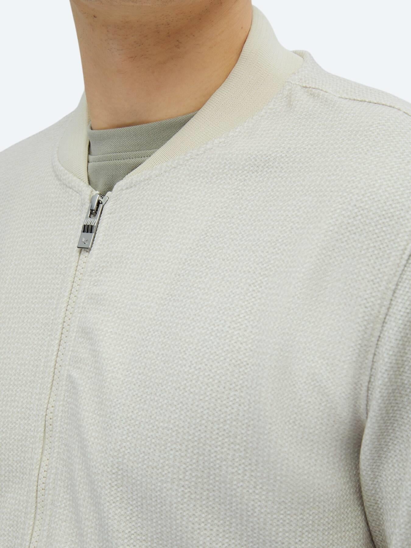 Bej Regular Fit Casual Örme Mont