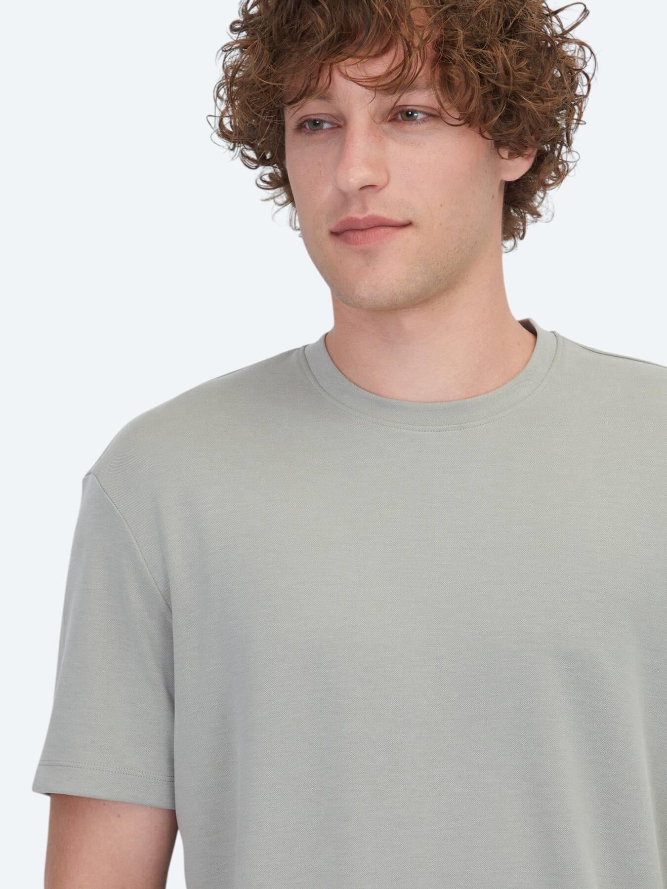 Haki Düz T-shirt